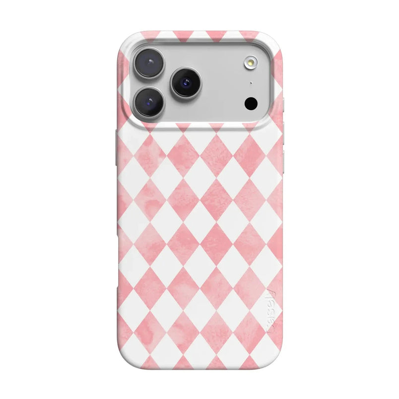 Queen of Diamonds | Pink Watercolor Case Phone Case Casetry Classic + MagSafe® iPhone 17 Pro Max 