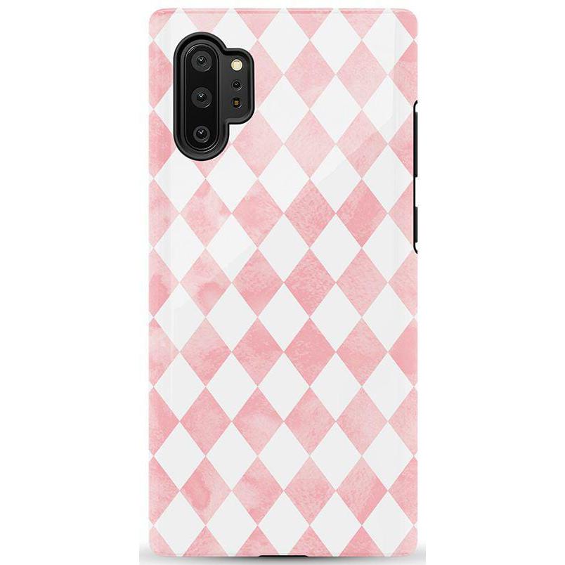 The Valentine's Collection | Pink Argyle Case Phone Case Casetry Essential Galaxy Note 10 Plus