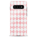 The Valentine's Collection | Pink Argyle Case Phone Case Casetry Essential Galaxy S10 Plus