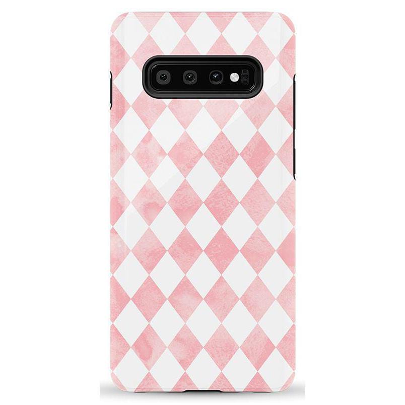 The Valentine's Collection | Pink Argyle Case Phone Case Casetry Essential Galaxy S10 Plus
