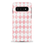 The Valentine's Collection | Pink Argyle Case Phone Case Casetry Essential Galaxy S10