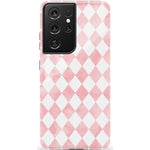 The Valentine's Collection | Pink Argyle Case Phone Case Casetry Essential Galaxy S22 Plus