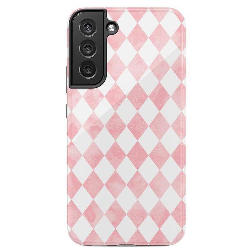 The Valentine's Collection | Pink Argyle Case Phone Case Casetry Essential Galaxy S21 Plus