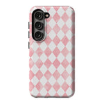 The Valentine's Collection | Pink Argyle Case Phone Case Casetry Essential Galaxy S22 Ultra