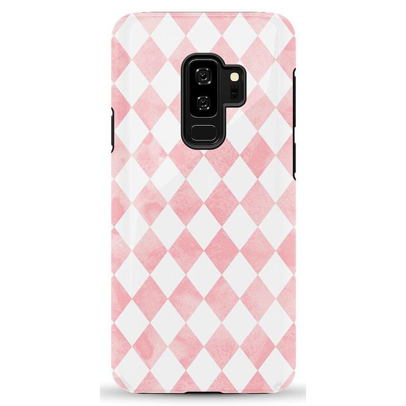 The Valentine's Collection | Pink Argyle Case Phone Case Casetry Essential Galaxy S9 Plus