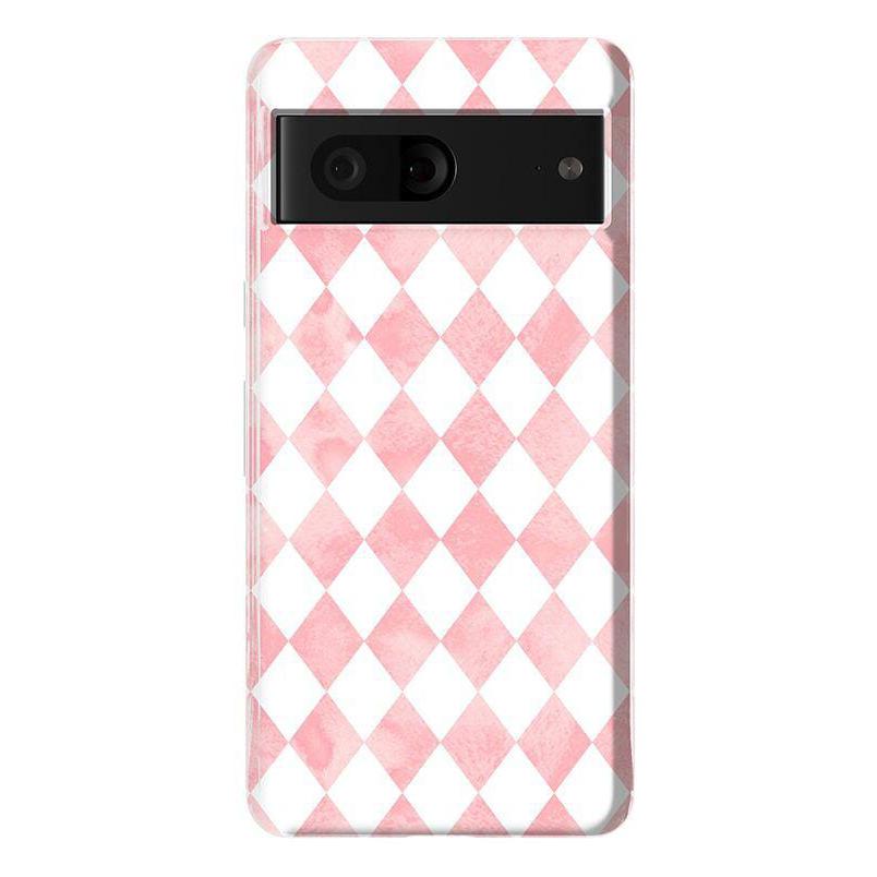 The Valentine's Collection | Pink Argyle Case Phone Case Casetry Essential Google Pixel 7