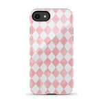 The Valentine's Collection | Pink Argyle Case Phone Case Casetry Essential iPhone SE (2020 & 2022)