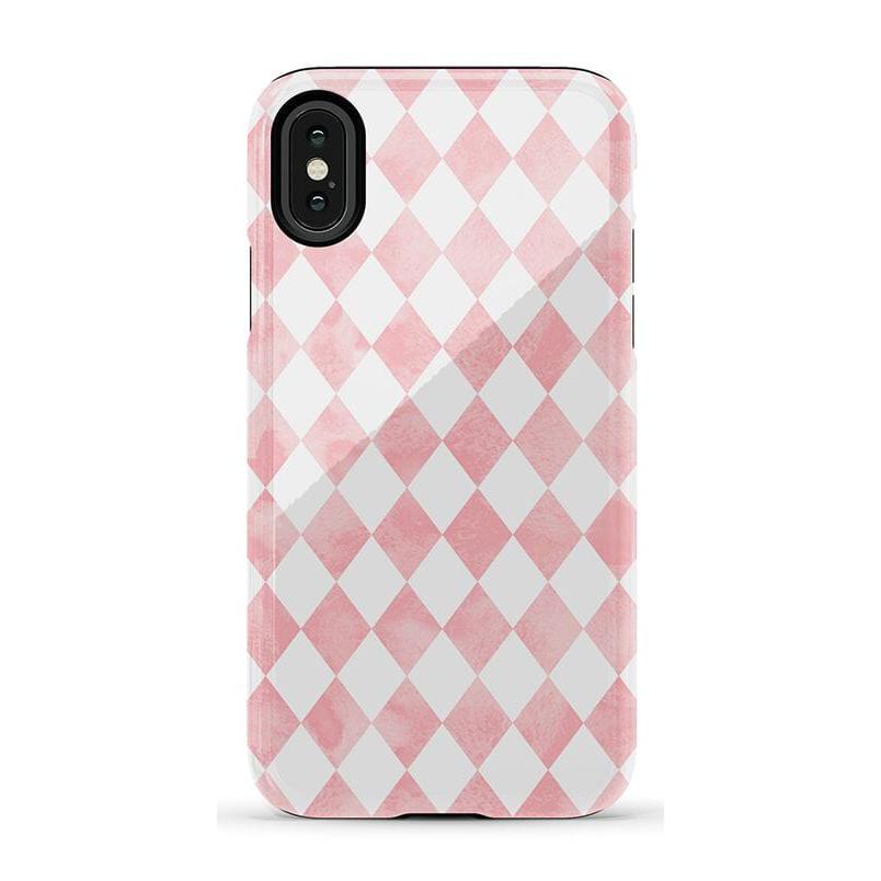 The Valentine's Collection | Pink Argyle Case Phone Case Casetry Essential iPhone X / XS 