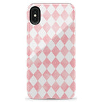 The Valentine's Collection | Pink Argyle Case Phone Case Casetry Essential iPhone XR 