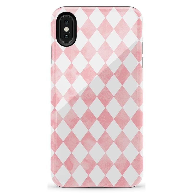 The Valentine's Collection | Pink Argyle Case Phone Case Casetry Essential iPhone XR 