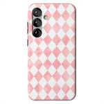 Queen of Diamonds | Pink Watercolor Case Phone Case Casetry Essential + MagSafe® Galaxy S25 Plus