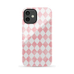 The Valentine's Collection | Pink Argyle Case Phone Case Casetry Essential iPhone 12 Mini