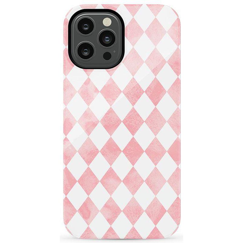The Valentine's Collection | Pink Argyle Case Phone Case Casetry Essential iPhone 12 Pro Max