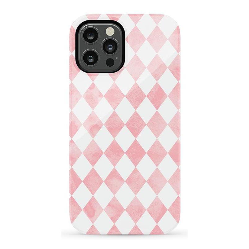 The Valentine's Collection | Pink Argyle Case Phone Case Casetry Essential iPhone 12 Pro