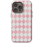 The Valentine's Collection | Pink Argyle Case Phone Case Casetry Essential + MagSafe® iPhone 14 Pro Max