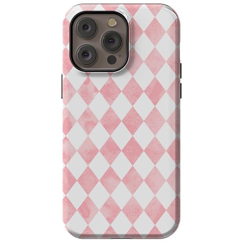 The Valentine's Collection | Pink Argyle Case Phone Case Casetry Essential + MagSafe® iPhone 14 Pro Max