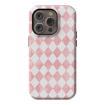 The Valentine's Collection | Pink Argyle Case Phone Case Casetry Essential + MagSafe® iPhone 14 Pro