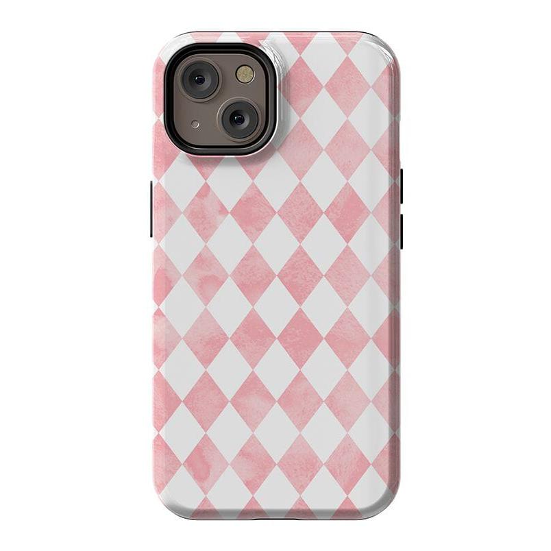 The Valentine's Collection | Pink Argyle Case Phone Case Casetry Essential + MagSafe® iPhone 14