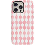 Queen of Diamonds | Pink Watercolor Case Phone Case Casetry Essential + MagSafe® iPhone 15 Pro Max