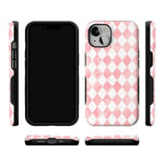 Queen of Diamonds | Pink Watercolor Case Phone Case Casetry 