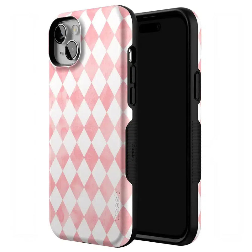 Queen of Diamonds | Pink Watercolor Case Phone Case Casetry 