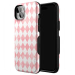 Queen of Diamonds | Pink Watercolor Case Phone Case Casetry 
