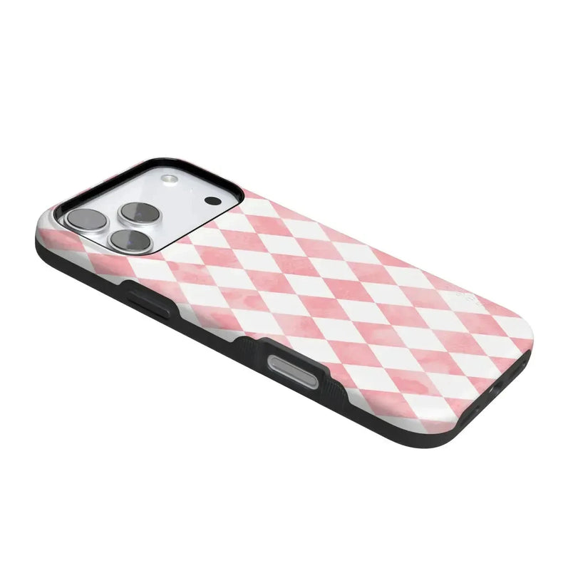 Queen of Diamonds | Pink Watercolor Case Phone Case Casetry 