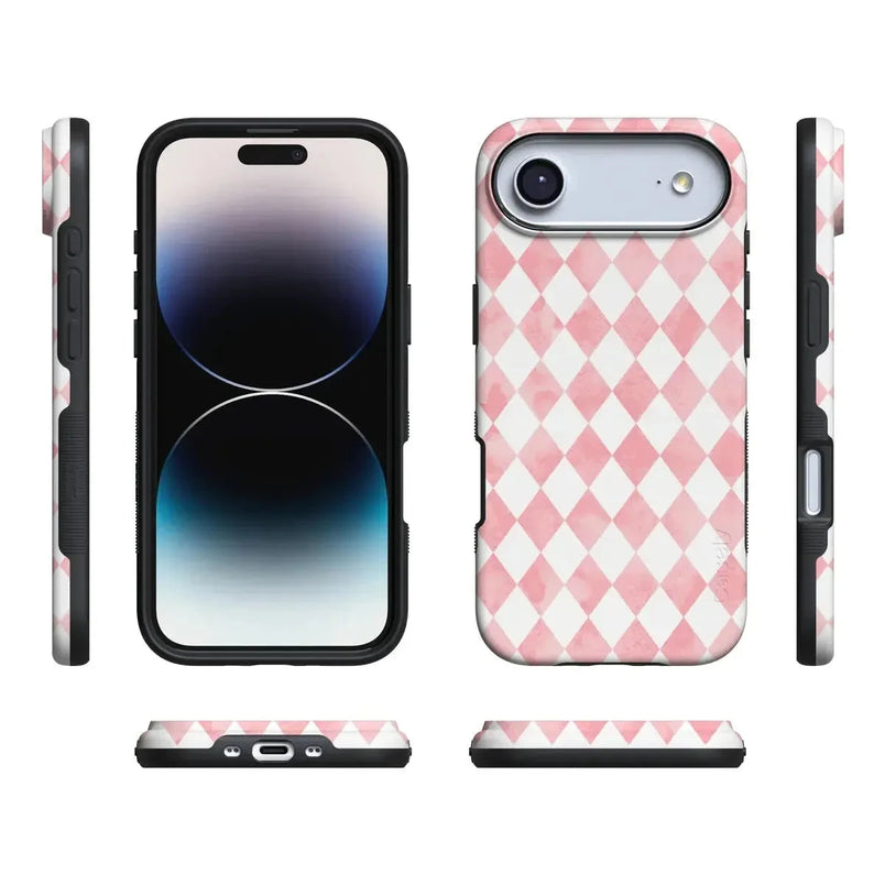 Queen of Diamonds | Pink Watercolor Case Phone Case Casetry 