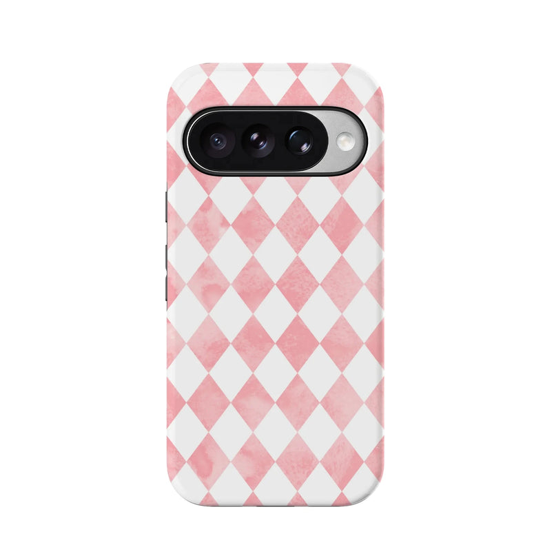 Queen of Diamonds | Pink Watercolor Case Phone Case get.casely 