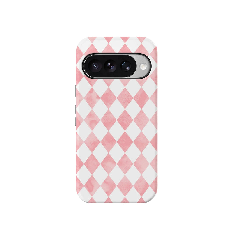 Queen of Diamonds | Pink Watercolor Case Phone Case get.casely 