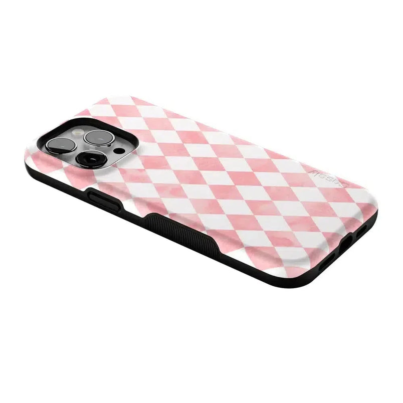 Queen of Diamonds | Pink Watercolor Case Phone Case Casetry 