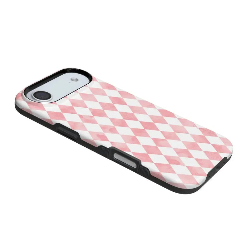 Queen of Diamonds | Pink Watercolor Case Phone Case Casetry 