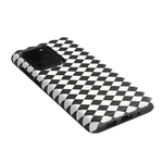 Salem's Hex | Black & White Checkered Case