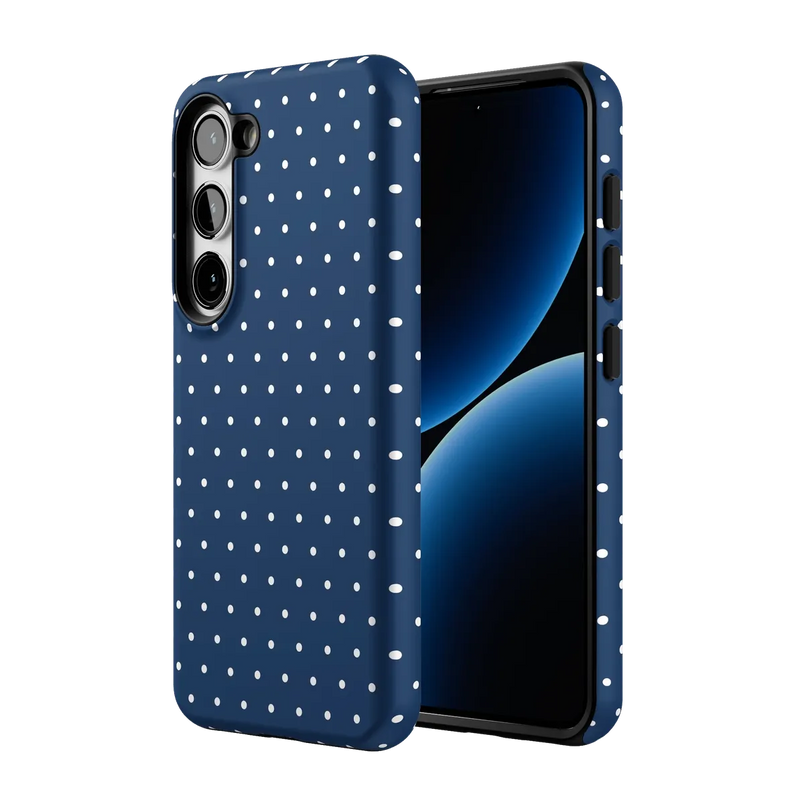 On the Dot | Navy Polka Dot Case