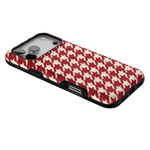 Scarlet Stitch | Red Houndstooth Case