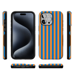 Go New York | Blue & Orange Stripes Case