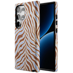 Untamed | Brown & Blue Zebra Case