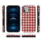 Scarlet Stitch | Red Houndstooth Case