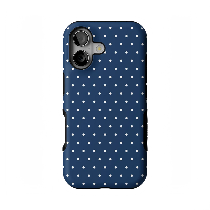 On the Dot | Navy Polka Dot Case