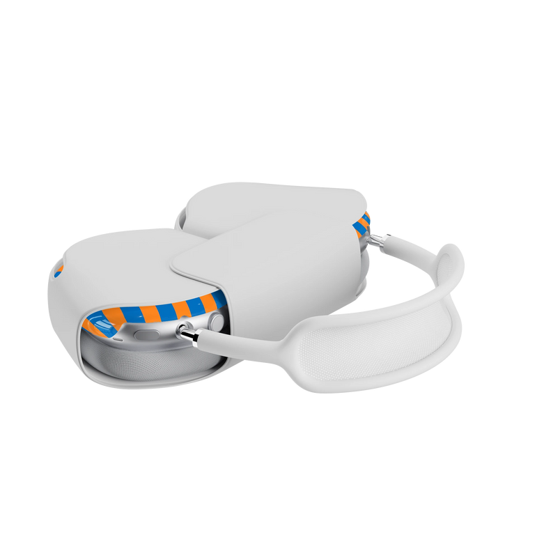 Go New York | Blue & Orange Stripes AirPods Max Case