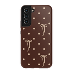 Teddy Bows | Brown Polka Dot Case