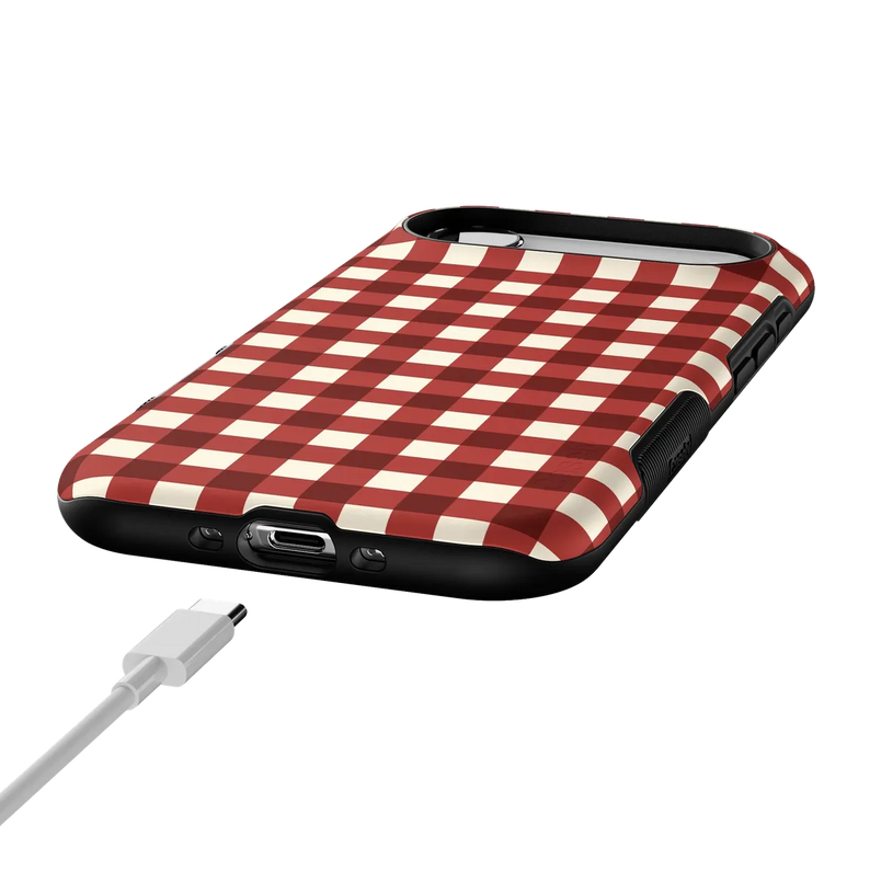 Checked Twice | Red Plaid Case