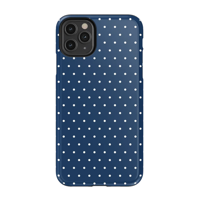 On the Dot | Navy Polka Dot Case