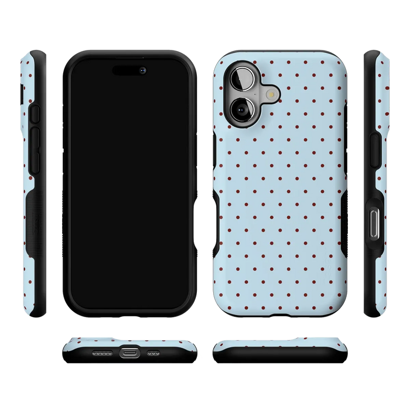On the Dot | Blue Polka Dot Case