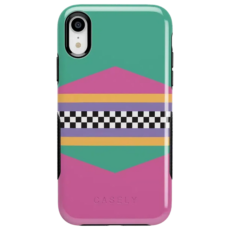 Rad Dad | 80's Colorblock Case iPhone Case get.casely Bold iPhone XR 