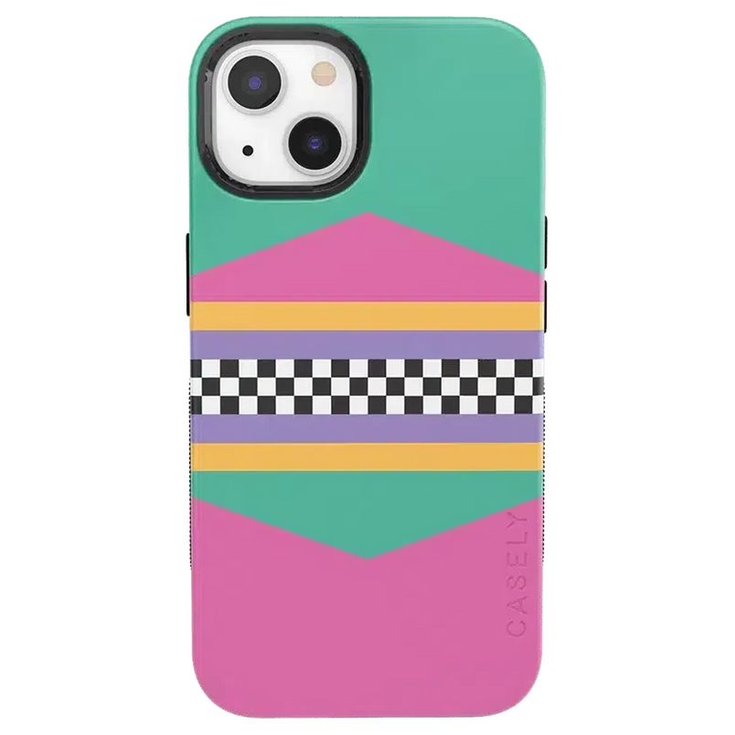 Rad Dad | 80's Colorblock Case iPhone Case get.casely Bold + MagSafe® iPhone 13 
