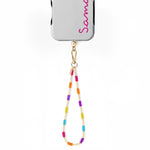 Rainbow Beaded Wristlet Phone Chain | Love Island x Casely