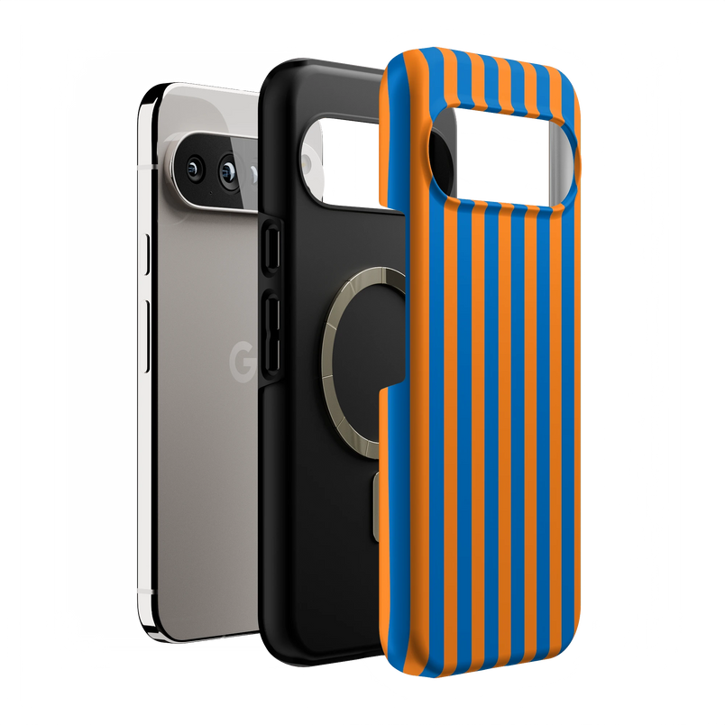 Go New York | Blue & Orange Stripes Case