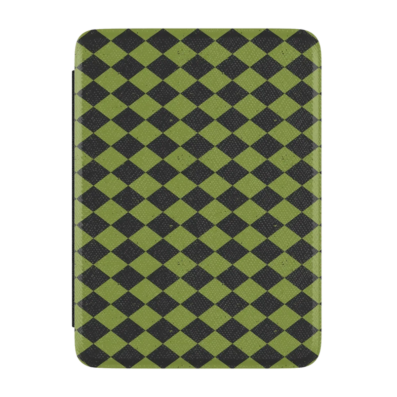 Wicked Hex | Green Checkered Kindle Case | Casely