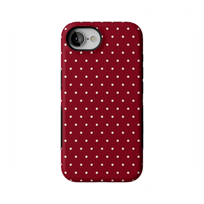 On the Dot | Maroon Polka Dot Case